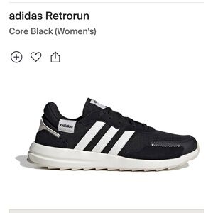 Adidas Black Retrorun Sneakers